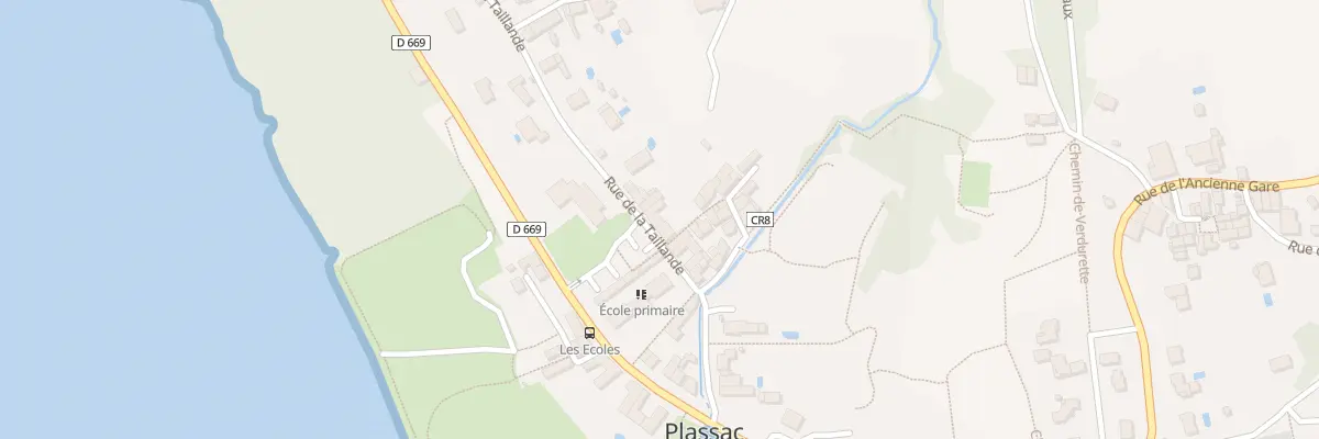 Plan du 16 Rue de la Taillande à Plassac