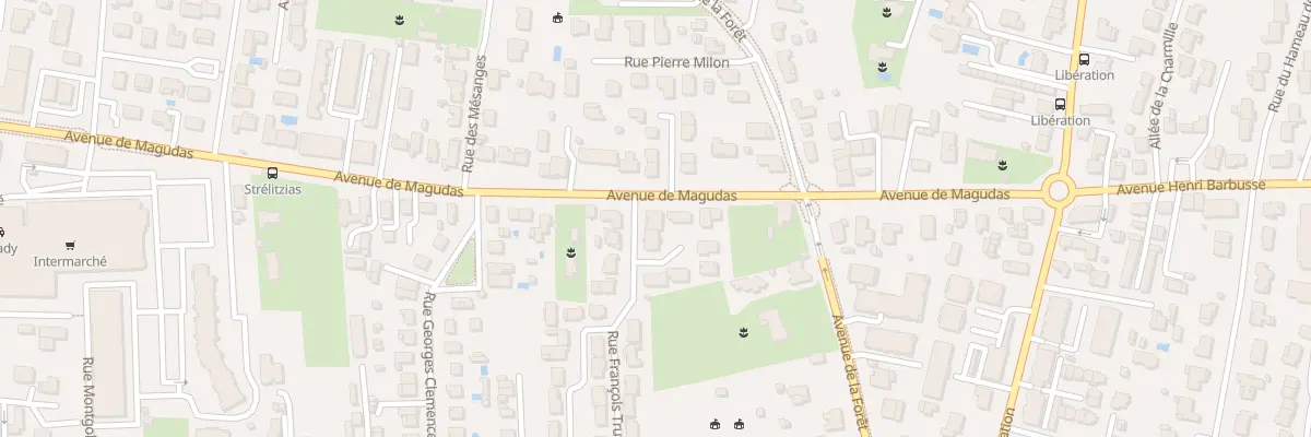 Plan du 32 Av de Magudas à Mérignac