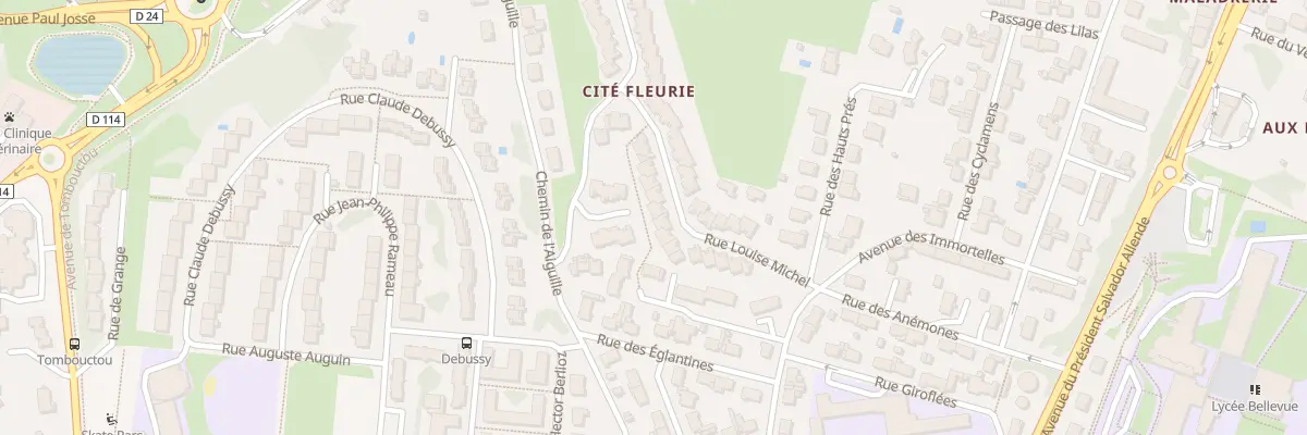 Plan du 15 Rue Louise Michel à Saintes