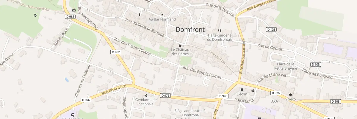 Plan du 6 Rue du Palais de Justice à Domfront en Poiraie