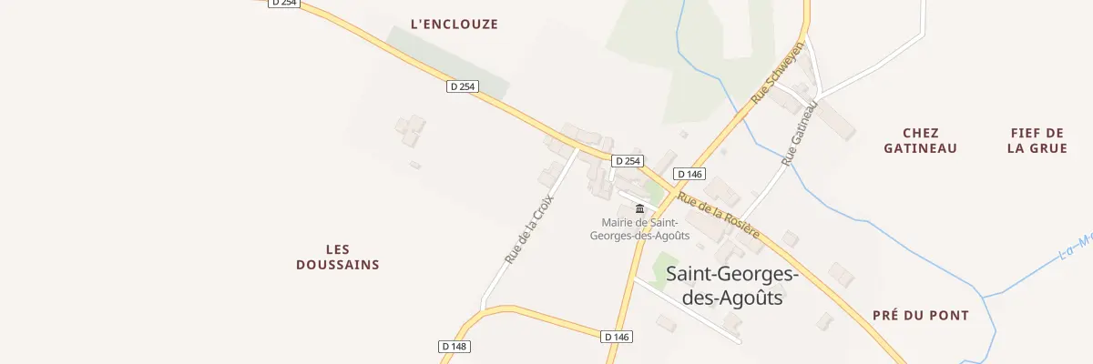 Plan du 6 Rue de la Croix à Saint-Georges-des-Agoûts