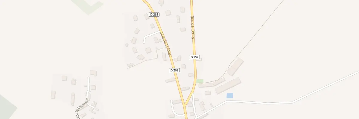 Plan de la Rue de Frênes à Landisacq
