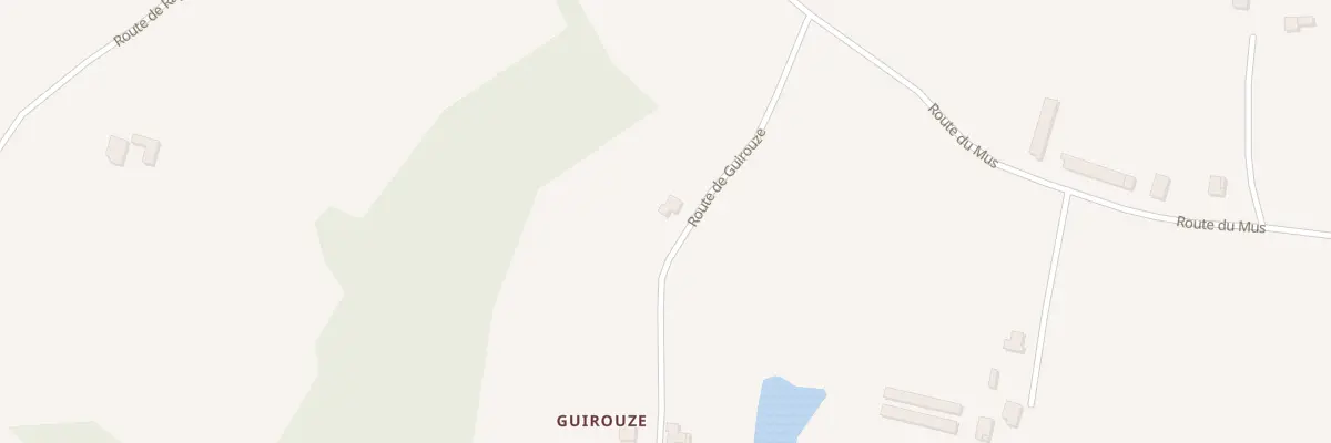 Plan du 190 Rte de Guirouze à Doazit