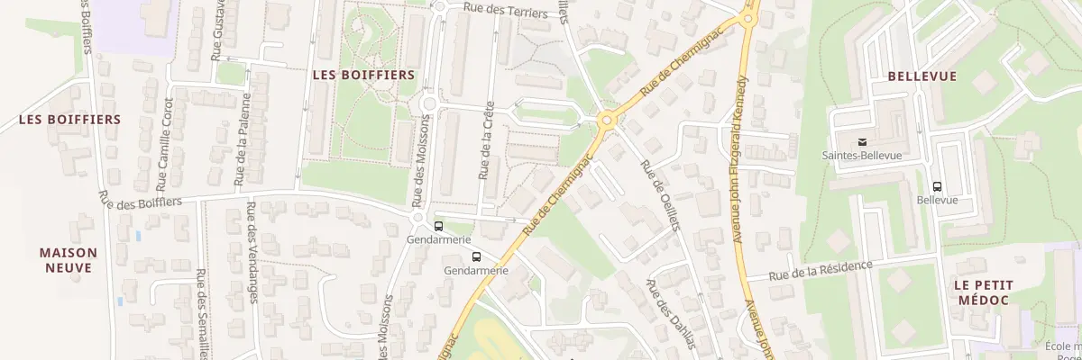 Plan du 12T Rue de Chermignac à Saintes