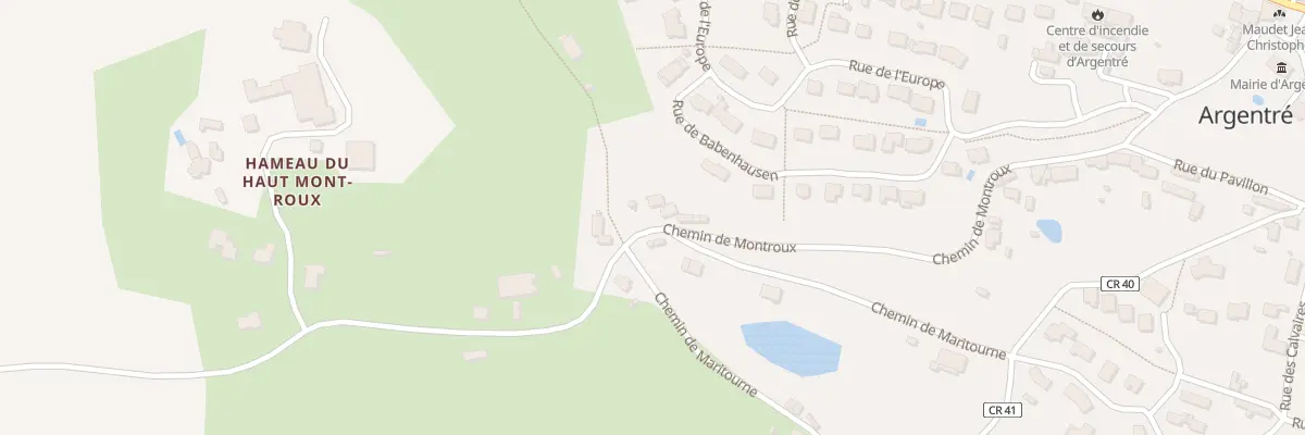 Plan du 2 Vc du Bas Mont Roux à Argentré