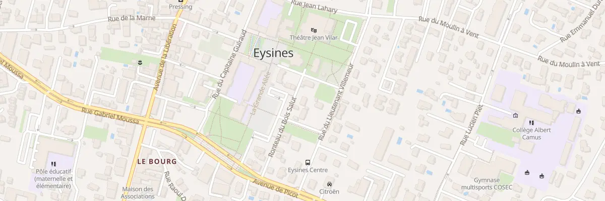 Plan du 9003 Rue du Docteur Barrière à Eysines