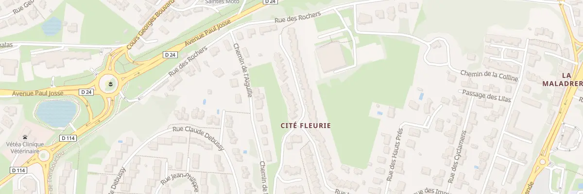 Plan du 33 Rue Louise Michel à Saintes