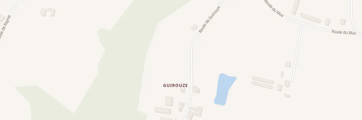 Plan du 274 Rte de Guirouze à Doazit
