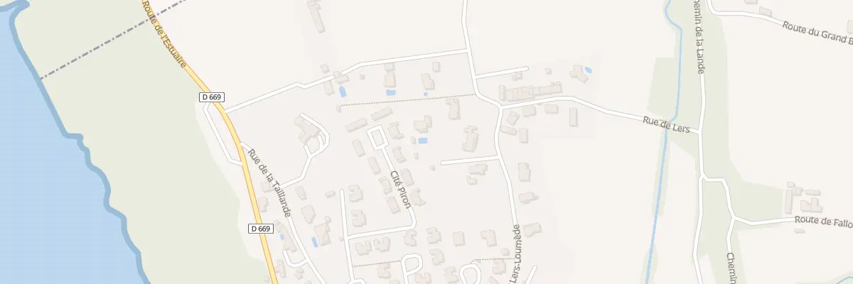 Plan du 9 Rte de Lers-Loumède à Plassac