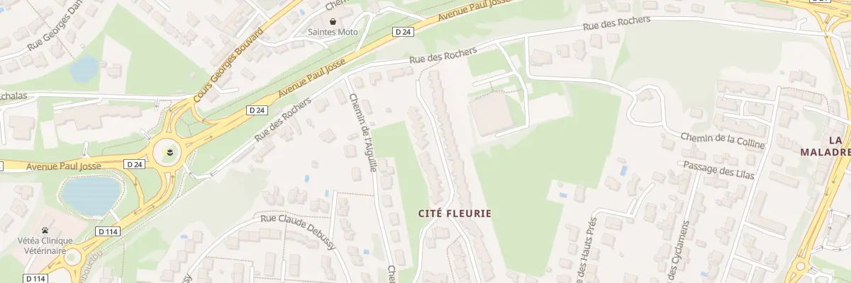 Plan du 39 Rue Louise Michel à Saintes