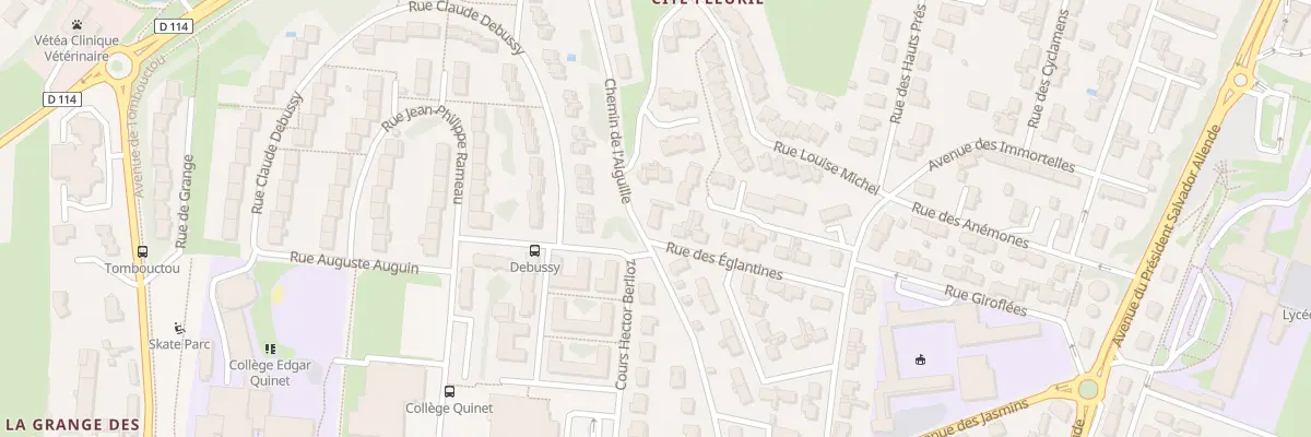 Plan du 14 Rue des Eglantines à Saintes