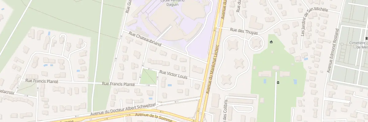 Plan du 4 Rue Chateaubriand à Mérignac