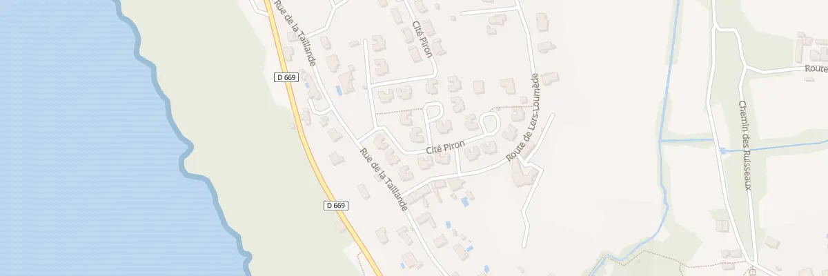 Plan du 10 Cité Piron à Plassac