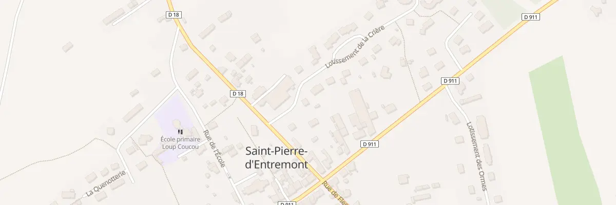 Plan du 1 La Criére à Saint-Pierre-d’Entremont