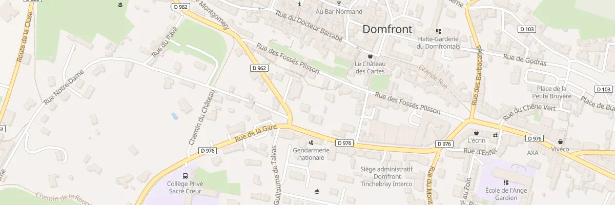Plan du 1 Rue Georges Clemenceau à Domfront en Poiraie