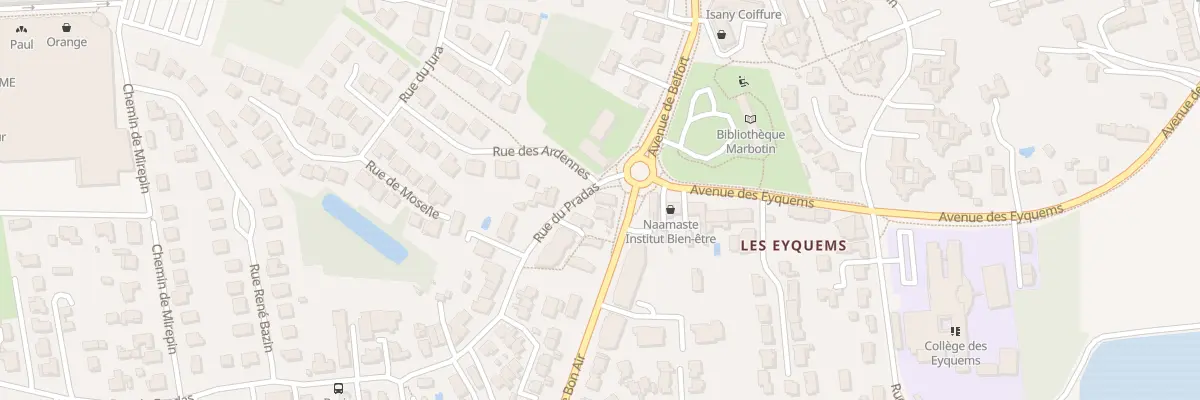 Plan du 2 Rue du Pradas à Mérignac