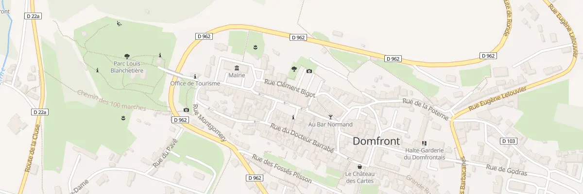 Plan du 15 Rue Saint-julien à Domfront en Poiraie