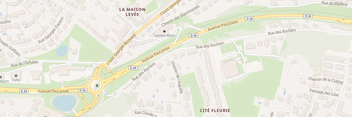 Plan du 1 Che de l’Aiguille à Saintes