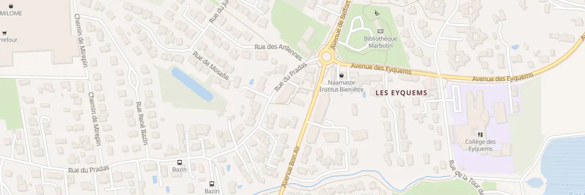 Plan du 6 Rue du Pradas à Mérignac