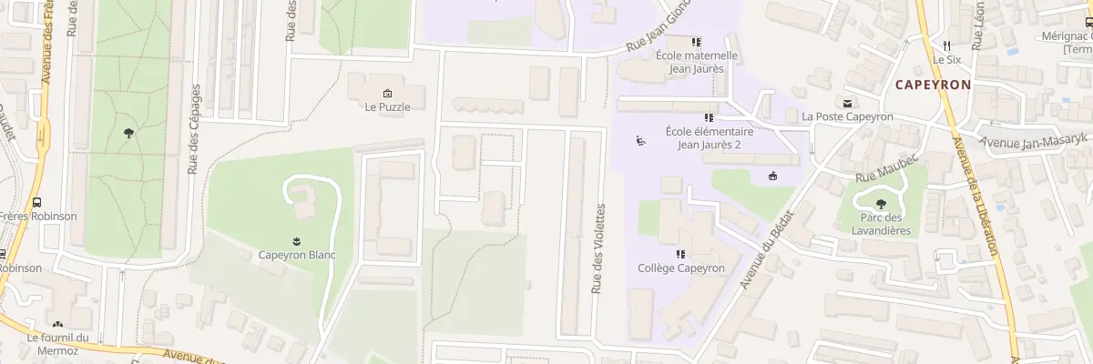 Plan du 18 Rue des Violettes à Mérignac