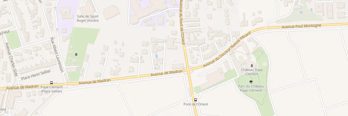 Plan du 1 Av de Madran à Pessac
