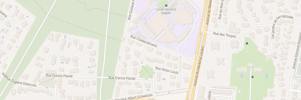 Plan du 10 Rue Chateaubriand à Mérignac