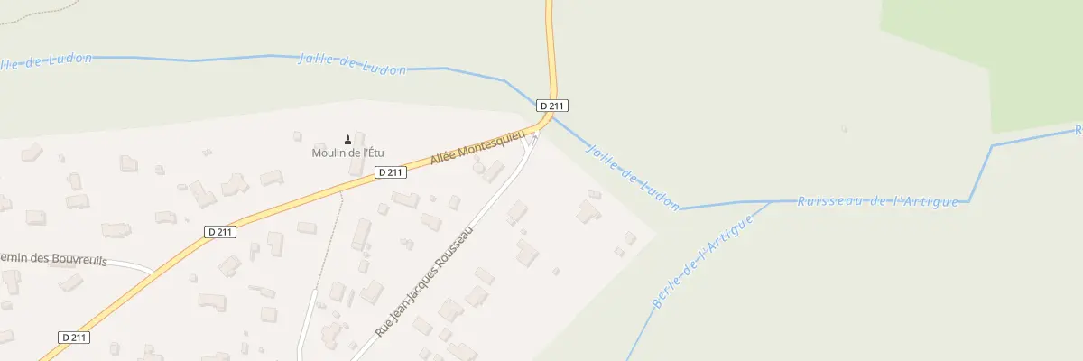 Plan du 1432 Rue Jean-jacques Rousseau au Pian-Médoc