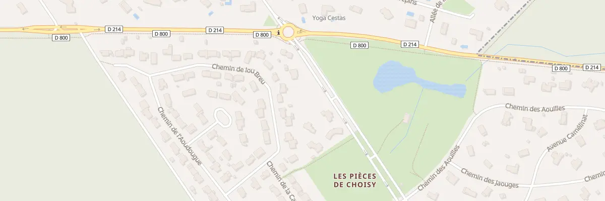 Plan du 3 Av du Prieuré à Cestas
