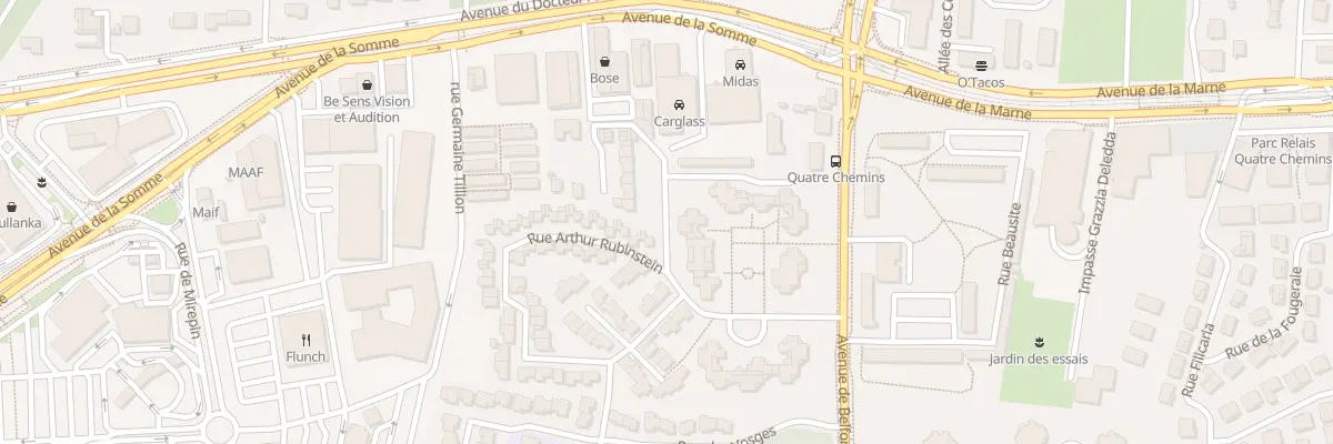 Plan du 1 Rue Arthur Rubinstein à Mérignac