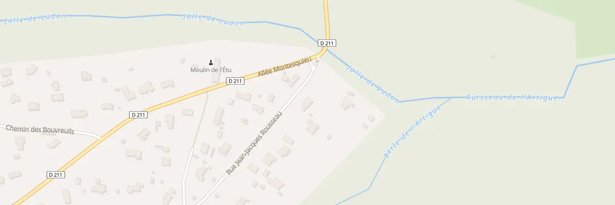 Plan du 1400 Rue Jean-jacques Rousseau au Pian-Médoc