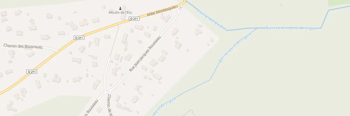 Plan du 1328 Rue Jean-jacques Rousseau au Pian-Médoc