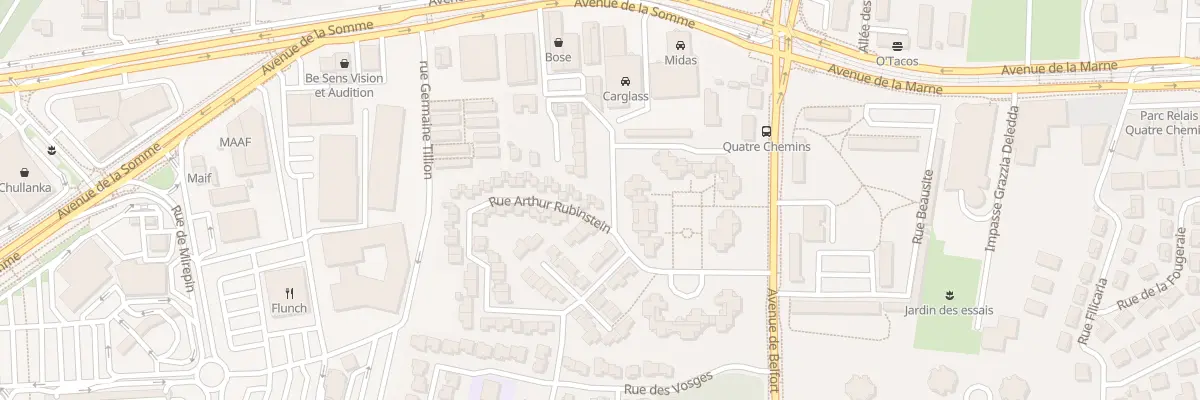Plan du 15 Rue Arthur Rubinstein à Mérignac
