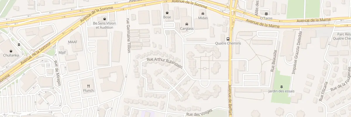 Plan du 17 Rue Arthur Rubinstein à Mérignac