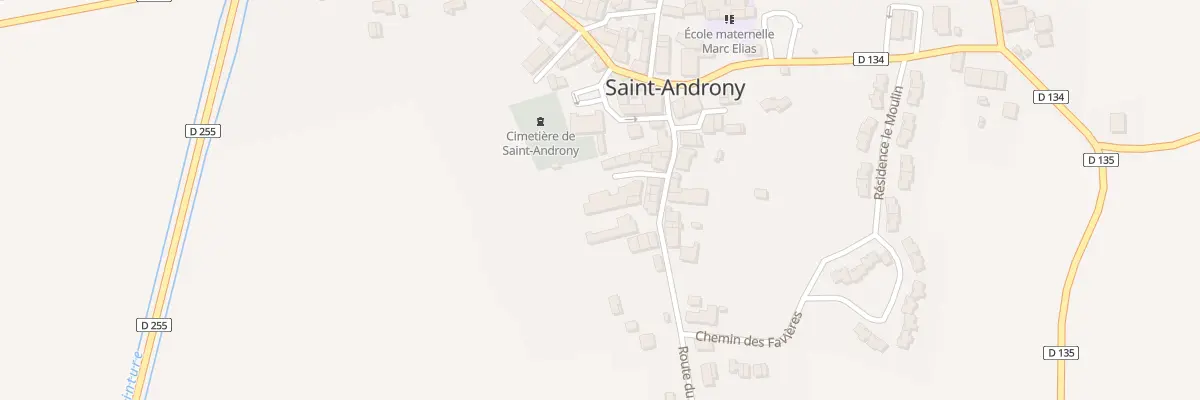 Plan du 11 Rte du Ménodat à Saint-Androny