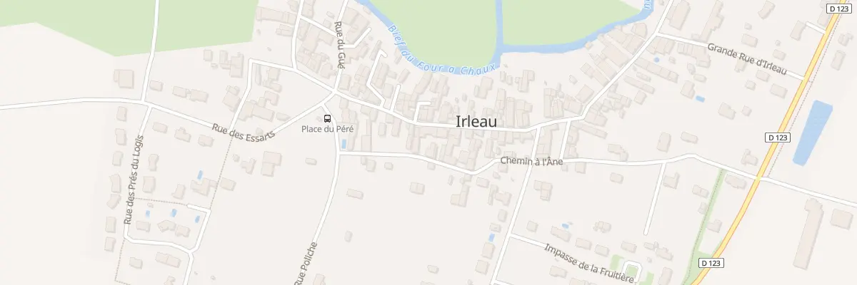 Plan du 12 Gr Grande Rue d’Irleau au Vanneau-Irleau