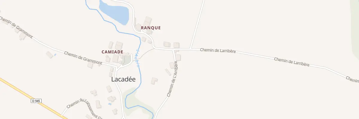 Plan du 408 Che de L’ Arribere à Lacadée