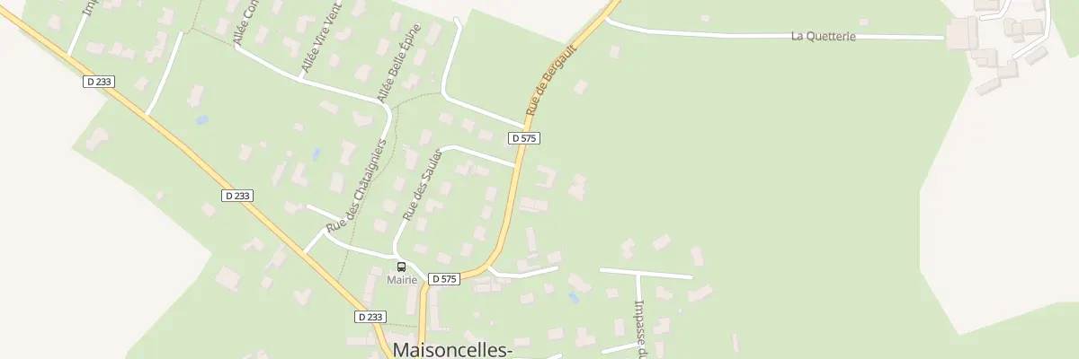 Plan du 14 Rue de Bergault à Maisoncelles-du-Maine