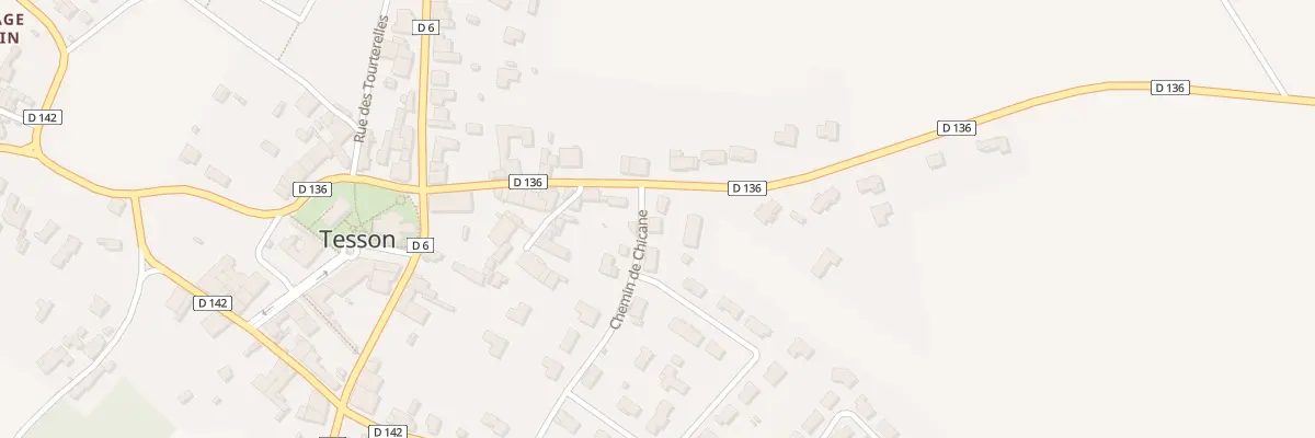 Plan du 1 Che de Chicane à Tesson