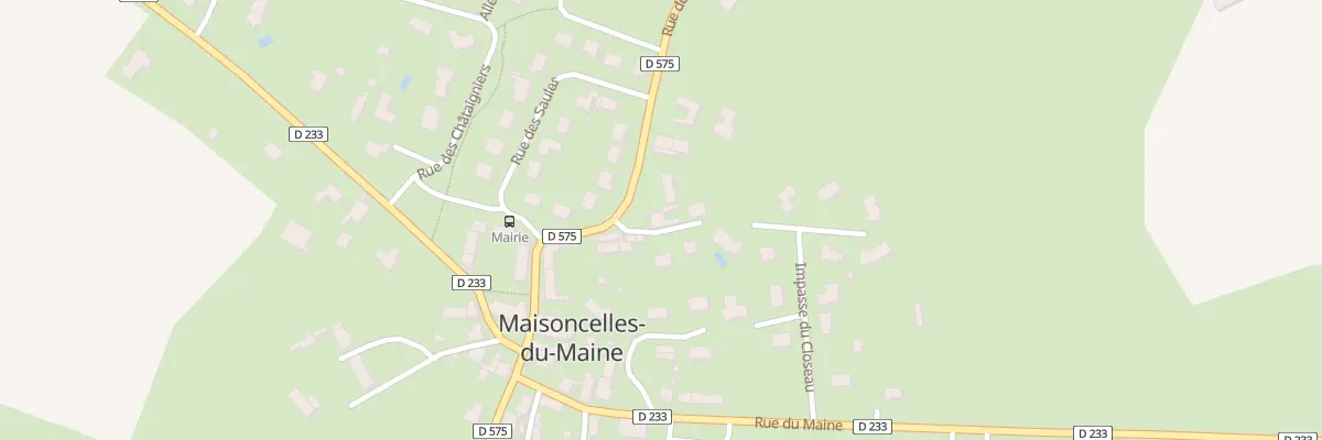 Plan du 10 Rue de Bergault à Maisoncelles-du-Maine