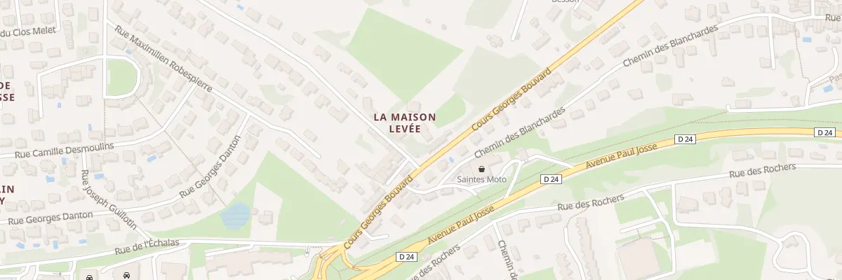 Plan du 2 Che de la Maison Levée à Saintes