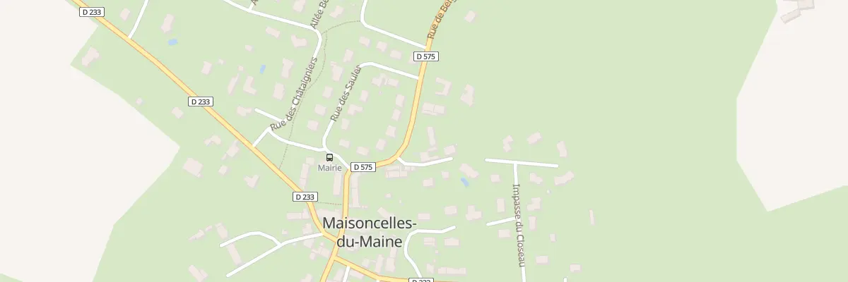 Plan du 12 Rue de Bergault à Maisoncelles-du-Maine