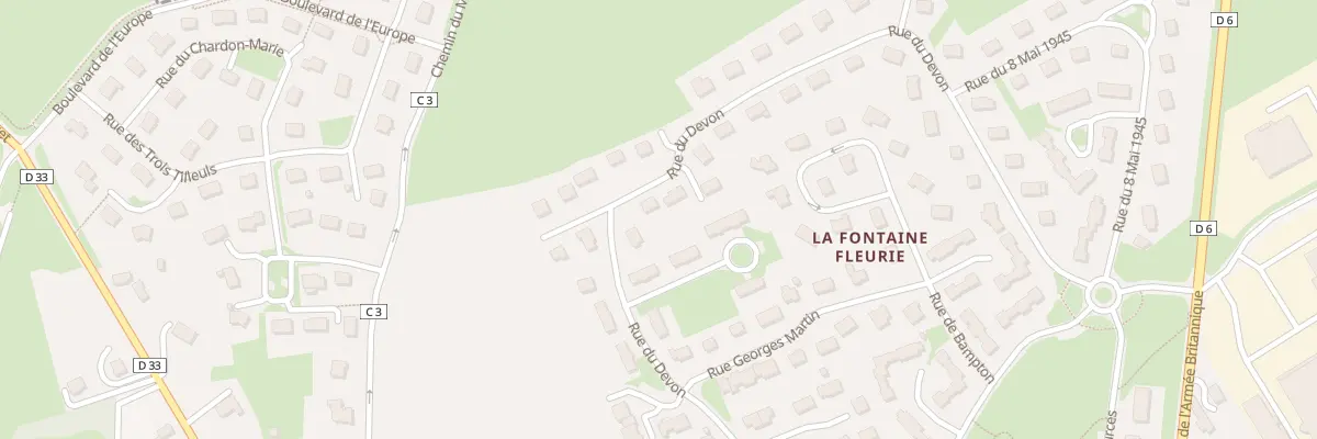 Plan du 33 Rue de Devon à Villers-Bocage