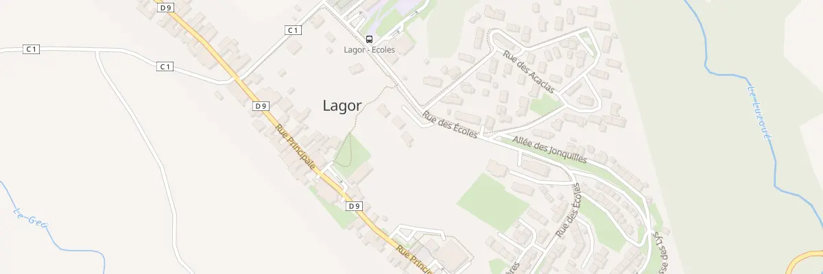 Plan du 1 Che Cames à Lagor