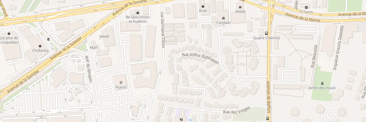 Plan du 30 Rue Arthur Rubinstein à Mérignac