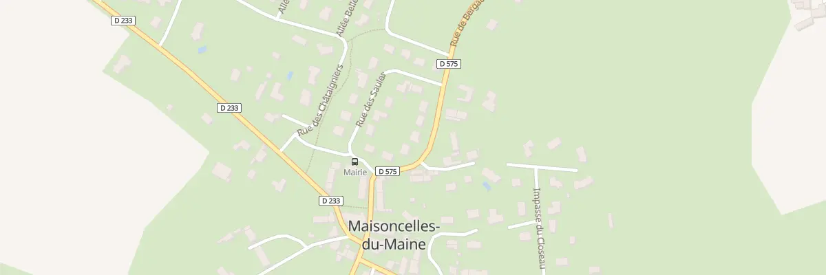 Plan du 5 Rue de Bergault à Maisoncelles-du-Maine