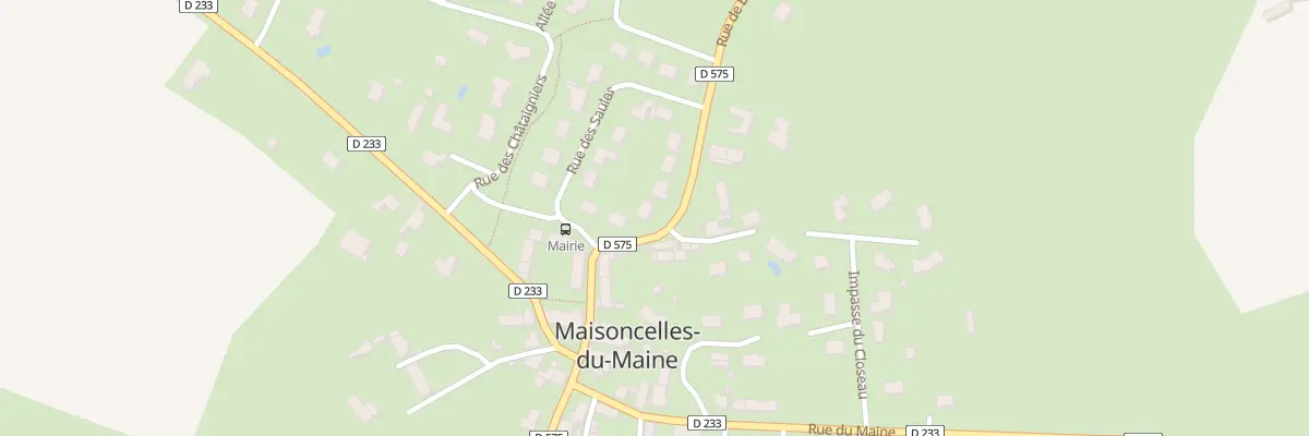 Plan du 3 Rue de Bergault à Maisoncelles-du-Maine