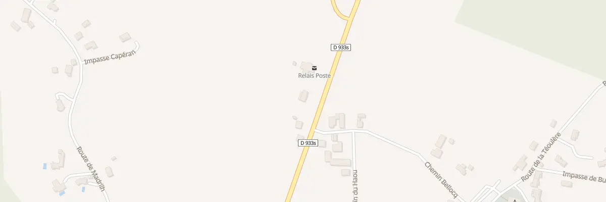 Plan du 605 Rte du Luy-de-france à Castaignos-Souslens