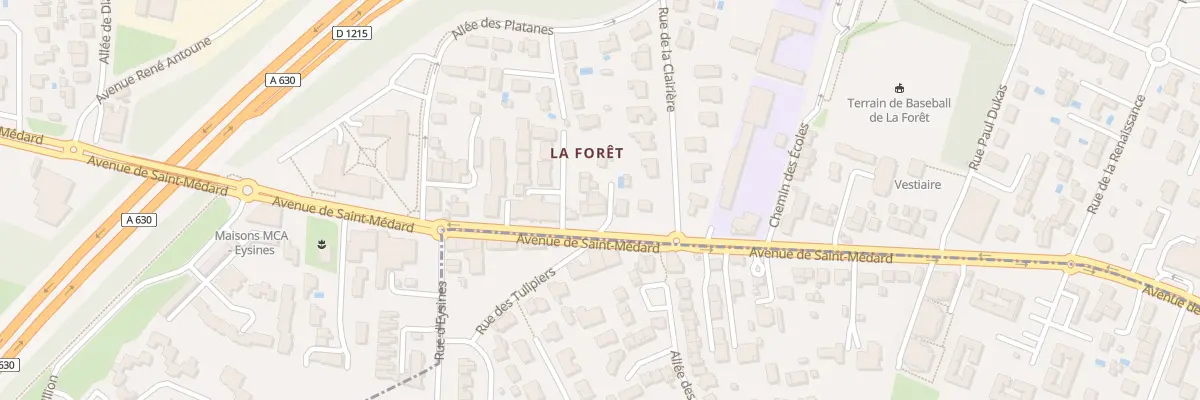 Plan du 153 Av de Saint-Medard à Eysines