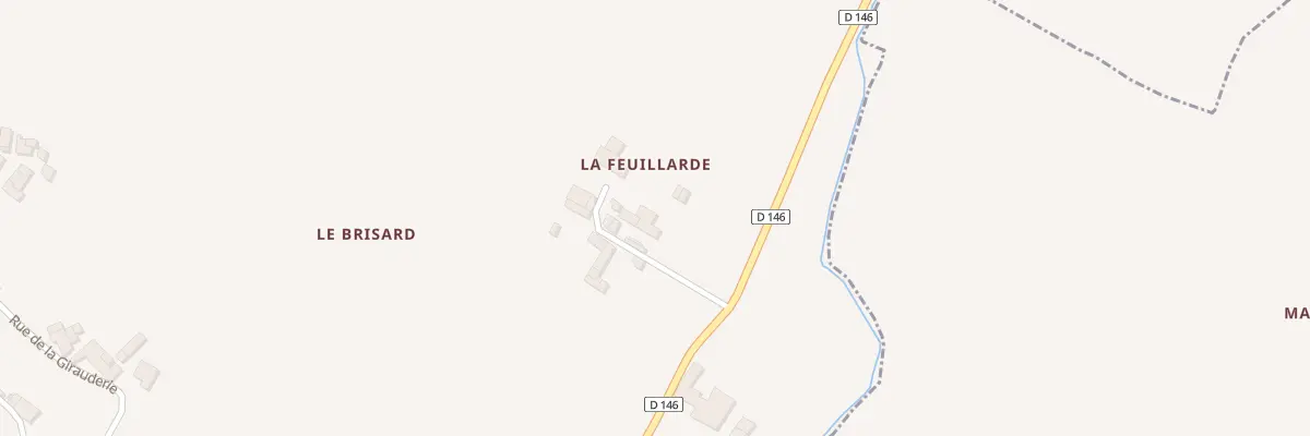Plan du 6 Rue de la Feuillarde à Saint-Georges-des-Agoûts