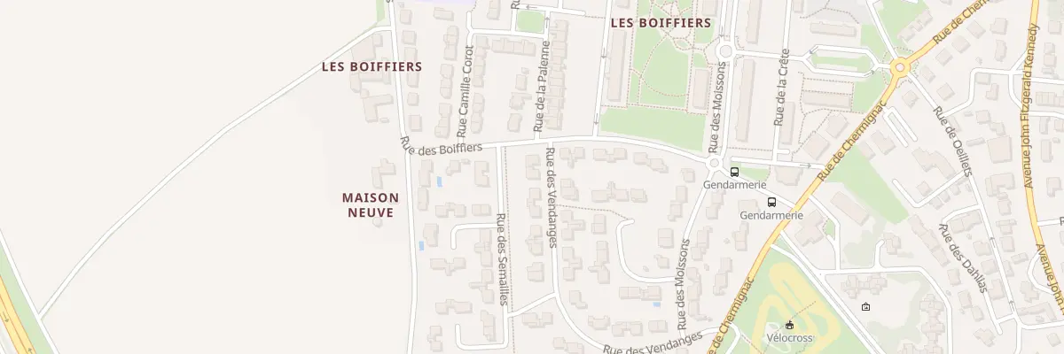 Plan du 4 Rue des Vendanges à Saintes